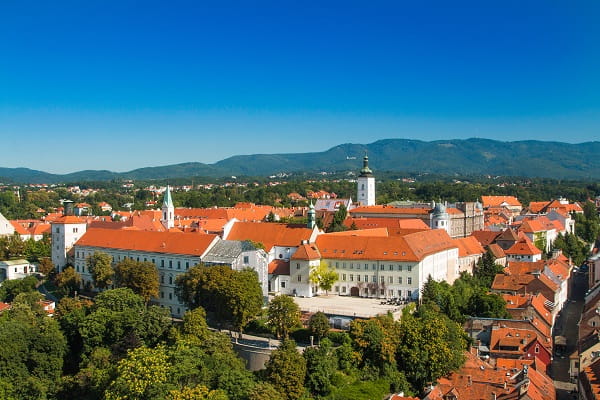 Die Oberstadt von Zagreb, Kroatien