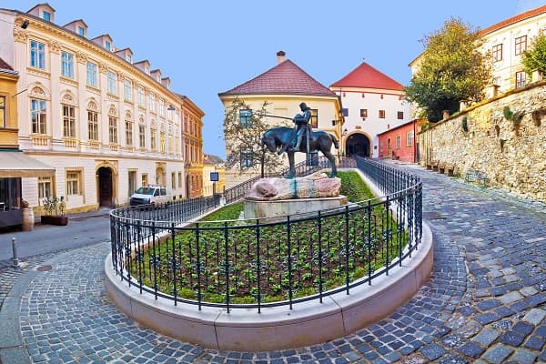 Die Oberstadt von Zagreb, Kroatien