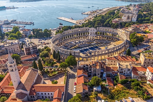 Amphitheater in Pula, Kroatien