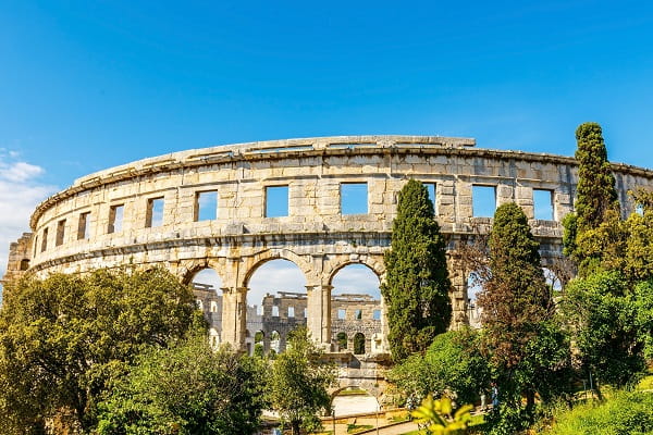 Amphitheater in Pula, Kroatien